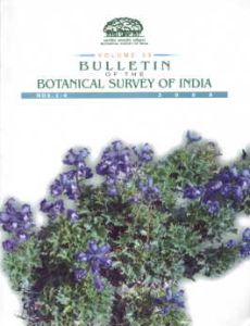 Bulletin of the Botanical Survey of India, Vol. 50, Nos. 1-4, 2008